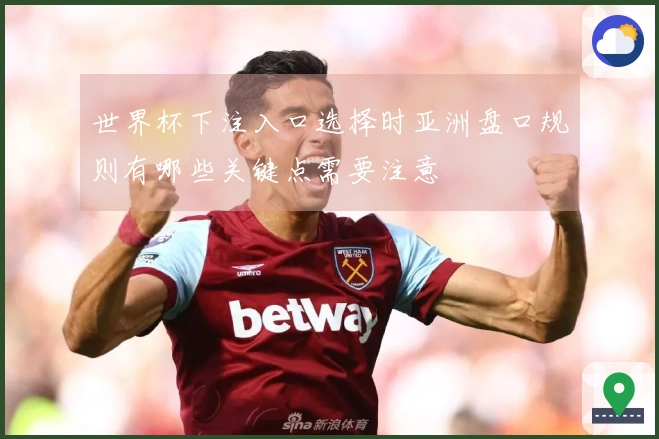 世界杯下注入口选择时亚洲盘口规则有哪些关键点需要注意